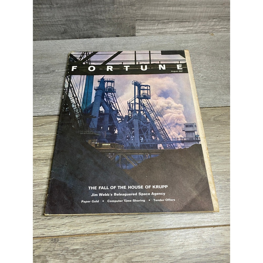 Fortune Magazine August 1967 Issue OS Fair Fall of House of Krupp Space Agency